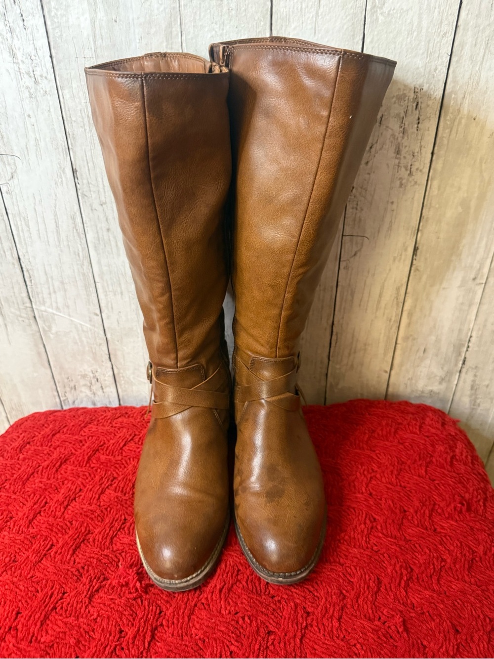 Frye and Co. Women's Gaylin Bridle Knee High Boots Size 11W - Picture 3 of 16